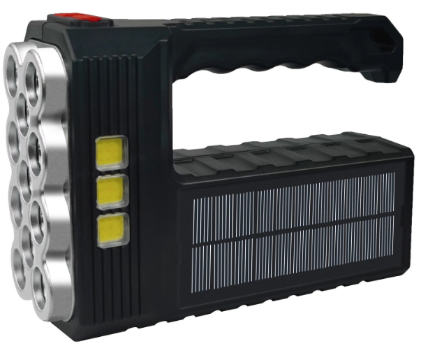 Lanterna LED cu incarcare solara si USB 3 moduri 11 leduri ST-11